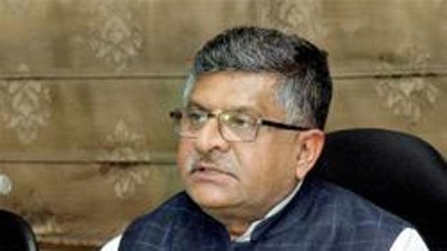 IT minister Ravi Shankar Prasad said right of non-discriminatory access to internet is not negotiable.(PTI File Photo) IT minister Ravi Shankar Prasad said right of non-discriminatory access to internet is not negotiable.(PTI File Photo)