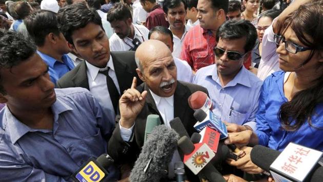VK Anand, defence lawyer for one of the four men found guilty in the December 16 Delhi gang-rape case, speaks with the media after the verdict. (Reuters File Photo) VK Anand, defence lawyer for one of the four men found guilty in the December 16 Delhi gang-rape case, speaks with the media after the verdict. (Reuters File Photo)