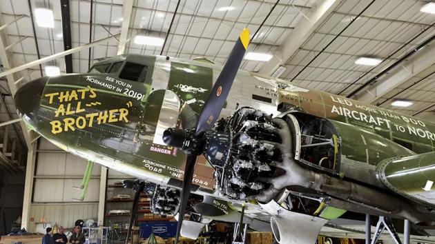 The C-47 called That's All, Brother is currently being restored at Basler Turbo Conversions in Oshkosh, Wisconsin.(AP)