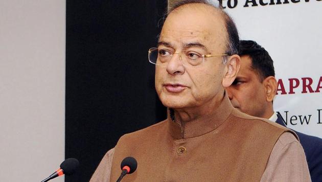 Union Minister for Finance and Corporate Affairs Arun Jaitley addresses a gathering in New Delhi on Saturday. (PTI) Union Minister for Finance and Corporate Affairs Arun Jaitley addresses a gathering in New Delhi on Saturday. (PTI)
