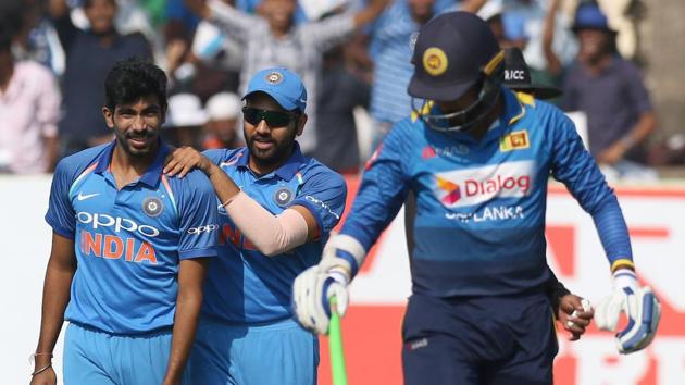 Jasprit Bumrah struck early as he removed Danushka Gunathilaka in the fourth over.  (BCCI ) 