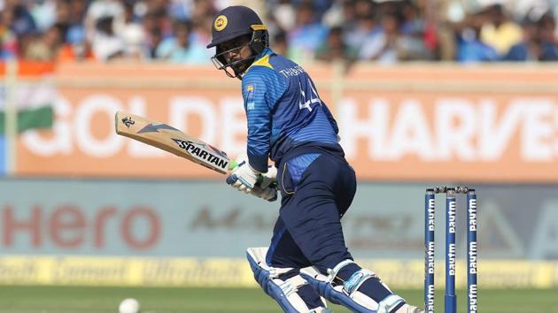 But Upul Tharanga launched a brutal counter-attack on the Indian quicks, smashing Hardik Pandya for five successive boundaries in his second over. (BCCI ) 