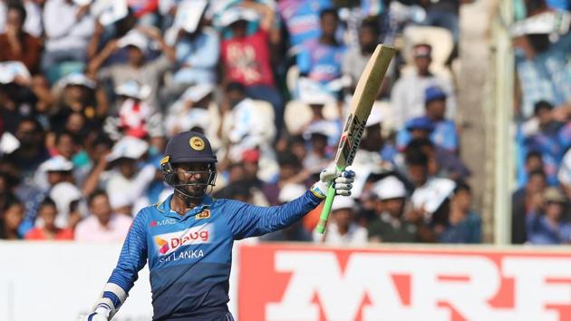 Tharanga played some superb shots and completed his half-century.  (BCCI ) 