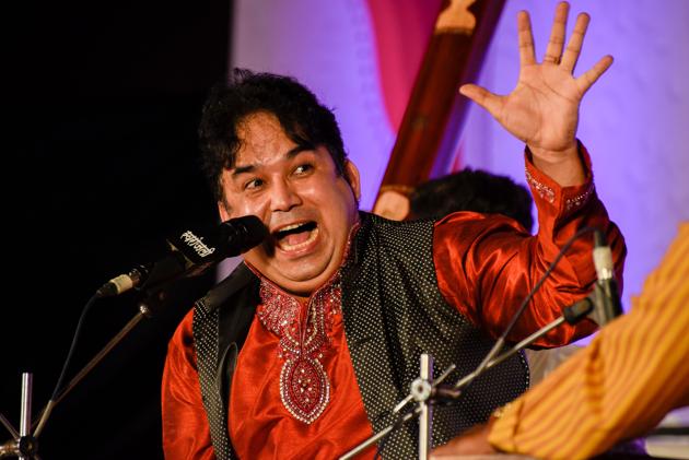 Pune, India - Dec. 13, 2017: Dr. Vijay Rajput singing on the first day of 65th edition of Sawai Gandharva Bhimsen Mahotsav in Pune, India, on Wednesday, December 13, 2017. (Photo by Sanket Wankhade/HT PHOTO) Pune, India - Dec. 13, 2017: Dr. Vijay Rajput singing on the first day of 65th edition of Sawai Gandharva Bhimsen Mahotsav in Pune, India, on Wednesday, December 13, 2017. (Photo by Sanket Wankhade/HT PHOTO)