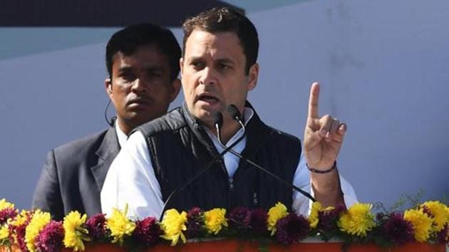 Congress president Rahul Gandhi was served a notice for purportedly violating the model code of conduct by appearing in TV interviews.(AFP Photo)