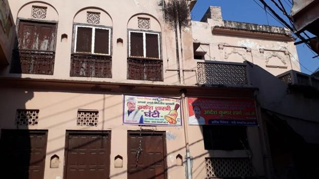 The house of Sanjay Rastogi in Maliwara locality that was sold to a Muslim.(Chahatram/HT Photo)