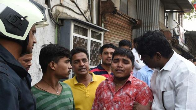 “The electric wiring and installation, and a huge stock of eatables, furniture and sheets had caught fire,” said a fire brigade official, who did not wish to be named. The blaze, however, did not spread beyond an area of 60x30 feet in the ground-floor structure, and was doused in 30 minutes. (Satyabrata Tripathy / HT Photo) “The electric wiring and installation, and a huge stock of eatables, furniture and sheets had caught fire,” said a fire brigade official, who did not wish to be named. The blaze, however, did not spread beyond an area of 60x30 feet in the ground-floor structure, and was doused in 30 minutes. (Satyabrata Tripathy / HT Photo)
