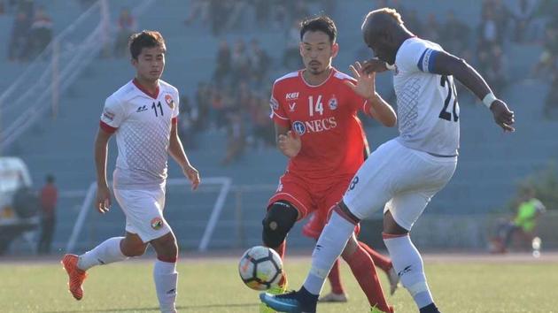 Aizawl’s unbeaten run in the I-League came to an end vs Shillong Lajong as the defending champions lost 1-0 at home to their Northeastern rivals. (AIFF) Aizawl’s unbeaten run in the I-League came to an end vs Shillong Lajong as the defending champions lost 1-0 at home to their Northeastern rivals. (AIFF)