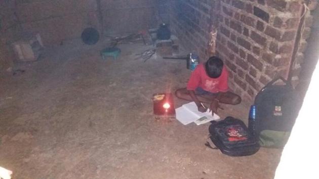 Before the village received electricity, students used the dim light of lanterns for their studies. (Sushant Patil) Before the village received electricity, students used the dim light of lanterns for their studies. (Sushant Patil)