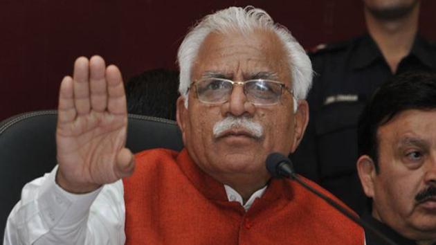 Khattar said the Shivir produced encouraging results and infused new energy in the participants for building a “new Haryana”. (HT File) Khattar said the Shivir produced encouraging results and infused new energy in the participants for building a “new Haryana”. (HT File)