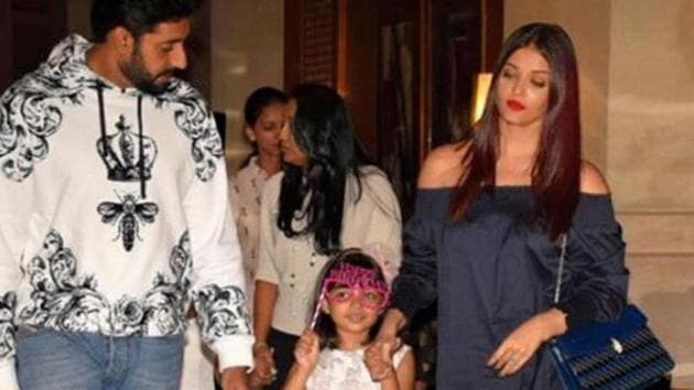 Aaradhya performed at her annual school function and her parents Aishwarya Rai and Abhishek Bachchan were in attendance.