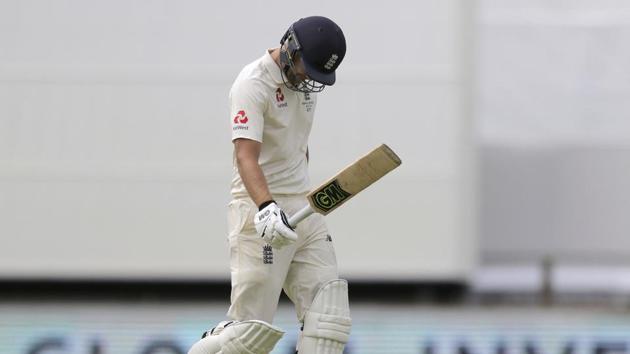 Dawid Malan’s dismissal evaporated England’s slim hopes of saving the Test. (AP)