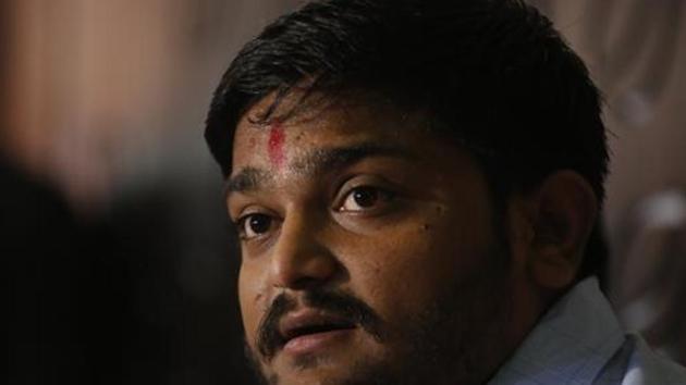 Hardik Patel addresses the media during a press conference in Ahmadabad. (AP) Hardik Patel addresses the media during a press conference in Ahmadabad. (AP)