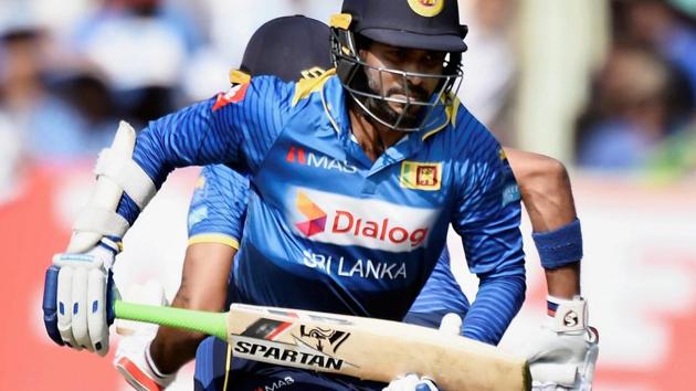 Sri Lanka cricket team’s Upul Tharanga raised hopes for the visitors but his departure triggered a slide in the ODI against Indian cricket team on Sunday. (PTI) Sri Lanka cricket team’s Upul Tharanga raised hopes for the visitors but his departure triggered a slide in the ODI against Indian cricket team on Sunday. (PTI)