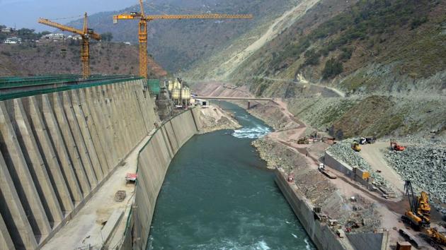 A general view of the Neelum-Jhelum Hydropower Project in Nosari, Pakistan-administered Kashmir’s Neelum Valley. Several hundred metres underground, thousands of labourers grind away day and night on a mammoth hydroelectric project in contested Kashmir, where India and Pakistan are racing to tap the subcontinent’s diminishing freshwater supplies. (Sajjad Qayyum / AFP)