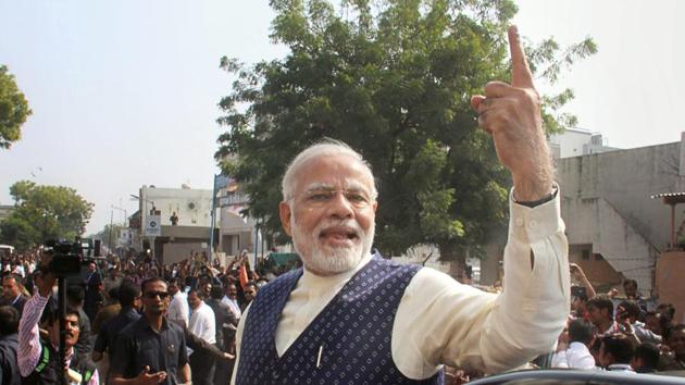Prime Minister Narendra Modi after casting his vote on December 14. The too-close-for-comfort victory in Gujarat elections for the BJP could mean that the government may be tempted to turn away from the path of fiscal prudence and introduce populist measures. (PTI) Prime Minister Narendra Modi after casting his vote on December 14. The too-close-for-comfort victory in Gujarat elections for the BJP could mean that the government may be tempted to turn away from the path of fiscal prudence and introduce populist measures. (PTI)