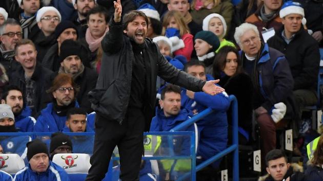 Chelsea head coach Antonio Conte hinted his long-term future remains in the Premier League.(REUTERS)