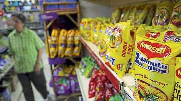 In 2014, a state-level food laboratory in UP’s Gorakhpur had found Nestlé SA’s popular instant noodles brand, Maggi, to be unsafe.(AP Photo)