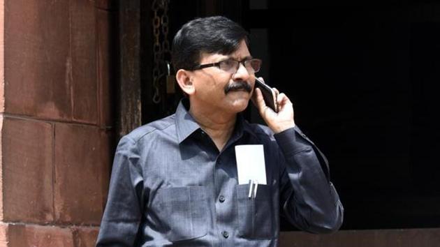 Sena MP Sanjay Raut’s comments came as the Congress’ seat tally increased (HT FILE) Sena MP Sanjay Raut’s comments came as the Congress’ seat tally increased (HT FILE)