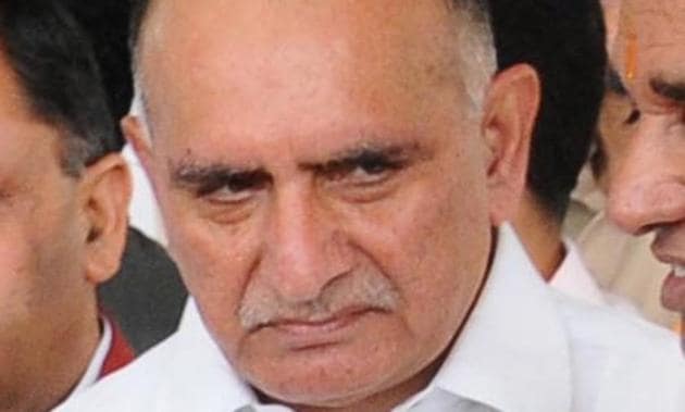 BJP president Ashok Parnami said a panel of two names for bypolls has been sent to the party’s parliamentary board that will take the final decision. (HT Photo) BJP president Ashok Parnami said a panel of two names for bypolls has been sent to the party’s parliamentary board that will take the final decision. (HT Photo)