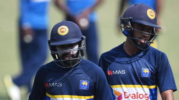 Niroshan Dickwella (L) and Sadeera Samarawickrama will be hoping to play aggressively. (AFP) Niroshan Dickwella (L) and Sadeera Samarawickrama will be hoping to play aggressively. (AFP)