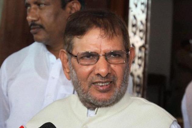 JD(U) President Sharad Yadav talks to the media at Parliament House during the monsoon session, in New Delhi. (PTI File Photo) JD(U) President Sharad Yadav talks to the media at Parliament House during the monsoon session, in New Delhi. (PTI File Photo)