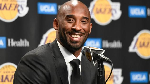 Kobe Bryant speaks to the media prior to the Los Angeles Lakers' NBA game against the Golden State Warriors. (USA TODAY Sports) Kobe Bryant speaks to the media prior to the Los Angeles Lakers' NBA game against the Golden State Warriors. (USA TODAY Sports)