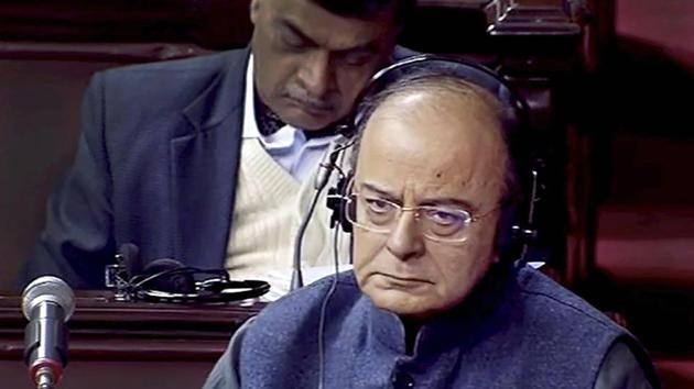 Finance minister Arun Jaitley in the Rajya Sabha during the winter session of Parliament in New Delhi on Tuesday. (PTI Photo) Finance minister Arun Jaitley in the Rajya Sabha during the winter session of Parliament in New Delhi on Tuesday. (PTI Photo)