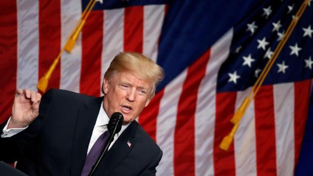 US President Donald Trump speaks about his national security strategy in Washington on December 18, 2017. (REUTERS) US President Donald Trump speaks about his national security strategy in Washington on December 18, 2017. (REUTERS)