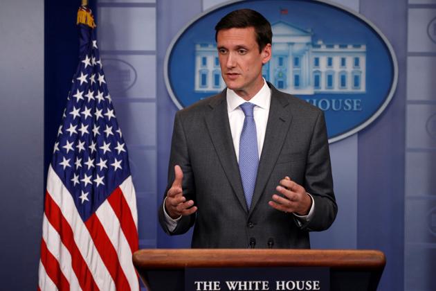 FILE PHOTO: White House Homeland Security Advisor Tom Bossert speaks to reporters about the global WannaCry "ransomware" cyber attack, prior to the daily briefing at the White House in Washington, U.S. May 15, 2017. REUTERS/Jonathan Ernst/File Photo(REUTERS)