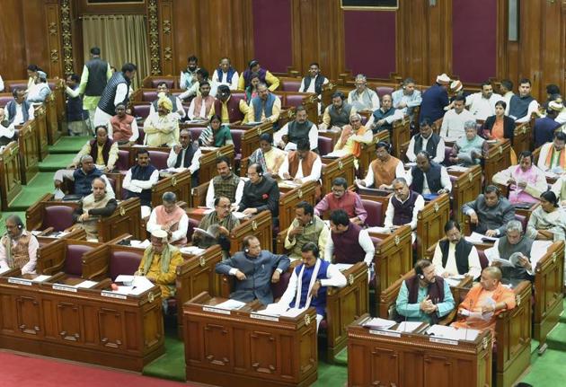 The winter session of U P Assembly, in Lucknow. (PTI) The winter session of U P Assembly, in Lucknow. (PTI)
