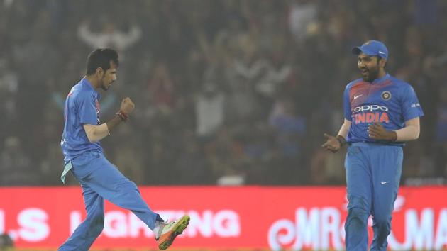 Chahal returned in the eight over and dismissed former Sri Lanka skipper Angelo Mathews, caught and bowled. (BCCI ) 