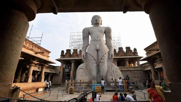 The anointment of this gigantic statue carved out of a single block of granite, while slated for February 17 to 26 has authorities anticipating an extension running a few more months for the public, going by past attendance at the event. (PTI)