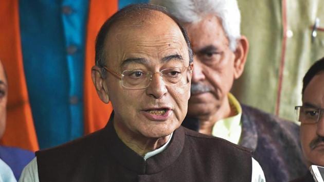 Finance minister Arun Jaitley addressing the media on 2G spectrum case at Parliament House on Thursday. (PTI Photo) Finance minister Arun Jaitley addressing the media on 2G spectrum case at Parliament House on Thursday. (PTI Photo)