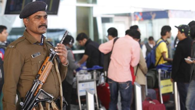 The activist had arrived from Hyderabad by Spicejet flight SG 471 at 7:55 am on Sunday. (HT FILE) The activist had arrived from Hyderabad by Spicejet flight SG 471 at 7:55 am on Sunday. (HT FILE)