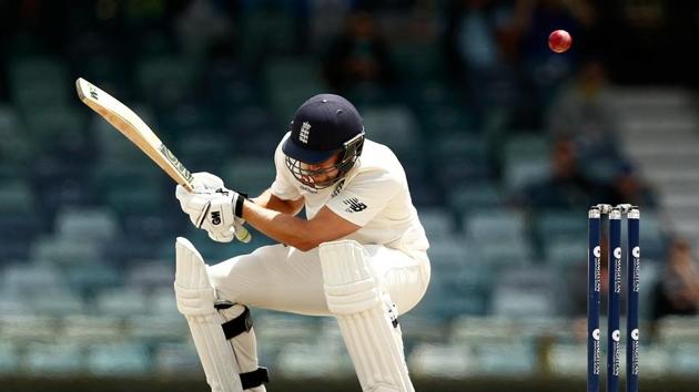 Dawid Malan of England cricket team takes evasive action to avoid a short-pitched delivery from Pat Cummins of Australia cricket team during day five of the Third Ashes 2017-18 Test at WACA in Perth on December 18. (Getty Images) Dawid Malan of England cricket team takes evasive action to avoid a short-pitched delivery from Pat Cummins of Australia cricket team during day five of the Third Ashes 2017-18 Test at WACA in Perth on December 18. (Getty Images)
