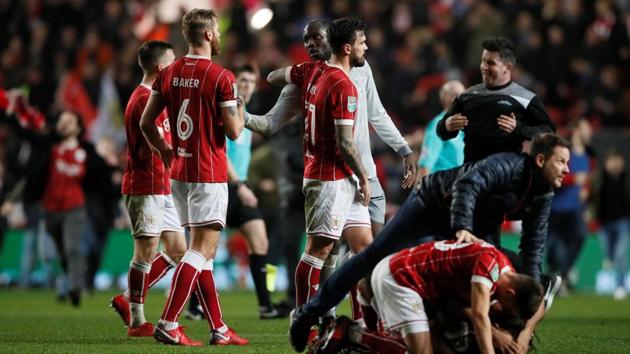 Bristol City stunned Manchester United 2-1 in their League Cup quarter-final on Wednesday. (REUTERS) Bristol City stunned Manchester United 2-1 in their League Cup quarter-final on Wednesday. (REUTERS)