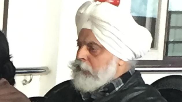 Former Punjab senior division judge Manmohan Singh Walia in the special CBI court in Chandigarh on Thursday. (HT Photo) Former Punjab senior division judge Manmohan Singh Walia in the special CBI court in Chandigarh on Thursday. (HT Photo)