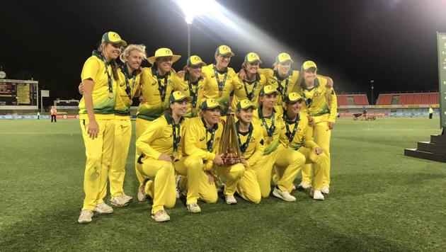 Australia women’s cricket team will tour India next year.(Australian women’s cricket team/Twitter)