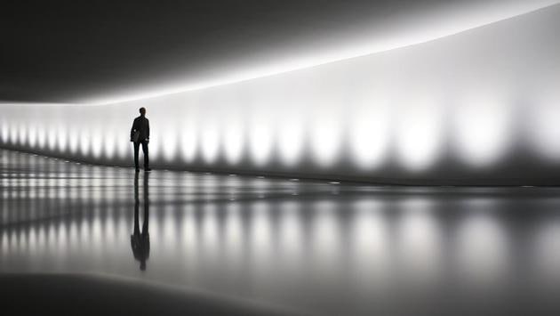 A man walks through a tunnel at the government district in Berlin, Germany on December 20, 2017. (Markus Schreiber / AP) A man walks through a tunnel at the government district in Berlin, Germany on December 20, 2017. (Markus Schreiber / AP)