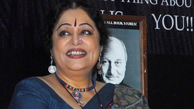 Actor turned politician Kirron Kher is married to veteran actor Anupam Kher.(Hindustan Times)