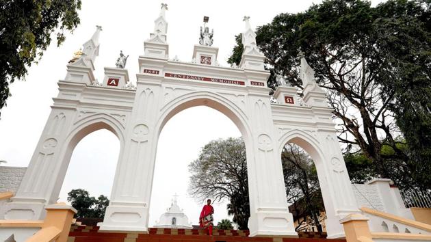 St. Joseph's Church was commissioned by Kuriakose Elias Chavara. He was canonised in 2014 and the church is a pilgrimage centre among his followers. Christians comprise 18% of the state’s population, as per the 2011 census, and the Church plays an important role in its social life. More than half of the clergy across India hail from the state. (Vivek Nair / HT Photo) 