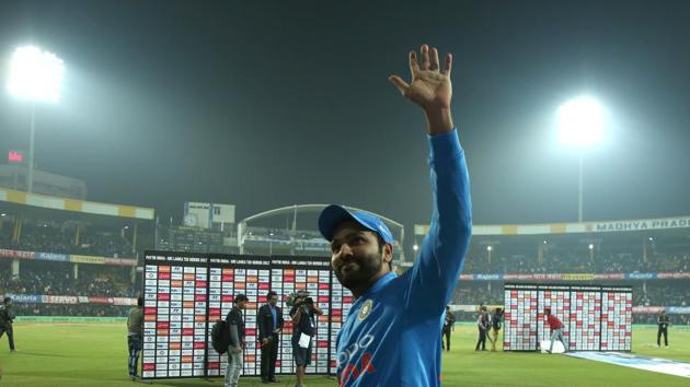 Rohit Sharma was named the Man of the Match for his magnificent 118. (BCCI) Rohit Sharma was named the Man of the Match for his magnificent 118. (BCCI)