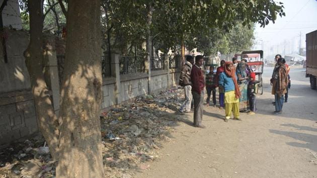 The scene of crime is barely half a kilometre from Indirapuram police station. (Sakib Ali/HT Photo) The scene of crime is barely half a kilometre from Indirapuram police station. (Sakib Ali/HT Photo)