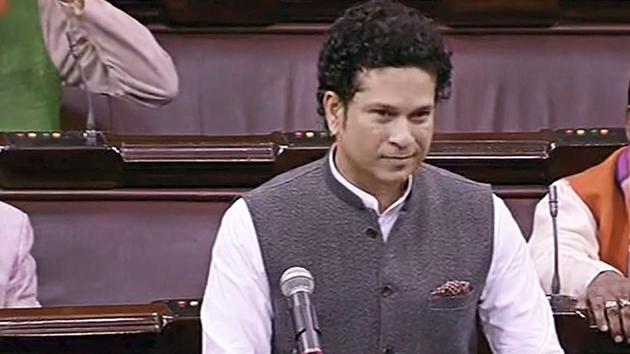 Sachin Tendulkar didn’t get to deliver his speech in the Rajya Sabha on Thursday due to opposition protests, but he did share his views a day later on how India can become a better sporting nation.(PTI)