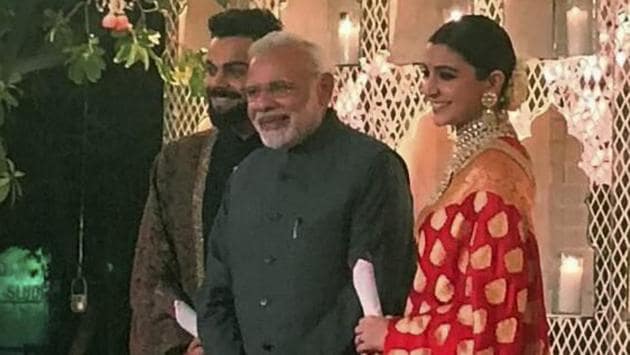 PM Narendra Modi was the among the attendees at the wedding filled with star names. (PTI) PM Narendra Modi was the among the attendees at the wedding filled with star names. (PTI)
