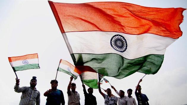 Notably, the Pakistani flag is made of stronger material, but the Tricolour was made only of the khadi fabric as per norms, due to which it could not withstand high-velocity winds and was to be taken down.(PTI File)