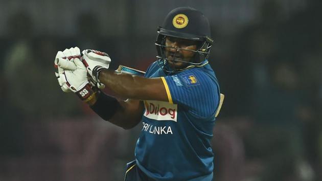 Kusal Perera scored 77 off 37 on Friday. (AFP) Kusal Perera scored 77 off 37 on Friday. (AFP)