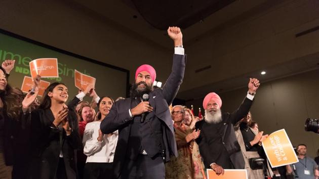 Jagmeet Singh celebrates this October after being elected to lead the NDP. (Image courtesy:New Democratic Party) Jagmeet Singh celebrates this October after being elected to lead the NDP. (Image courtesy:New Democratic Party)