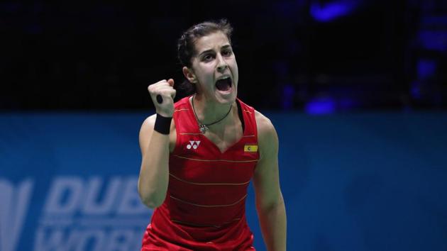 Carolina Marin got Hyderabad Hunters off to a great start in the Premier Badminton League by helping her team take an unassailable 3-0 lead over North East Warriors.(Getty Images)